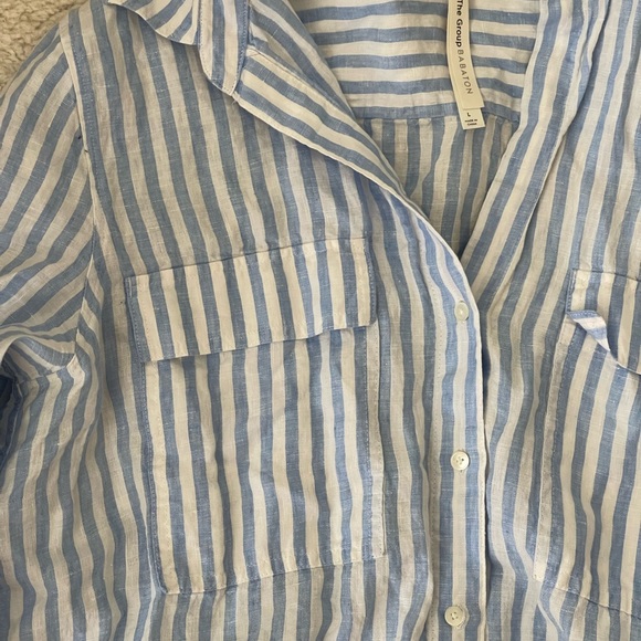 aritzia striped button down - Picture 2 of 4